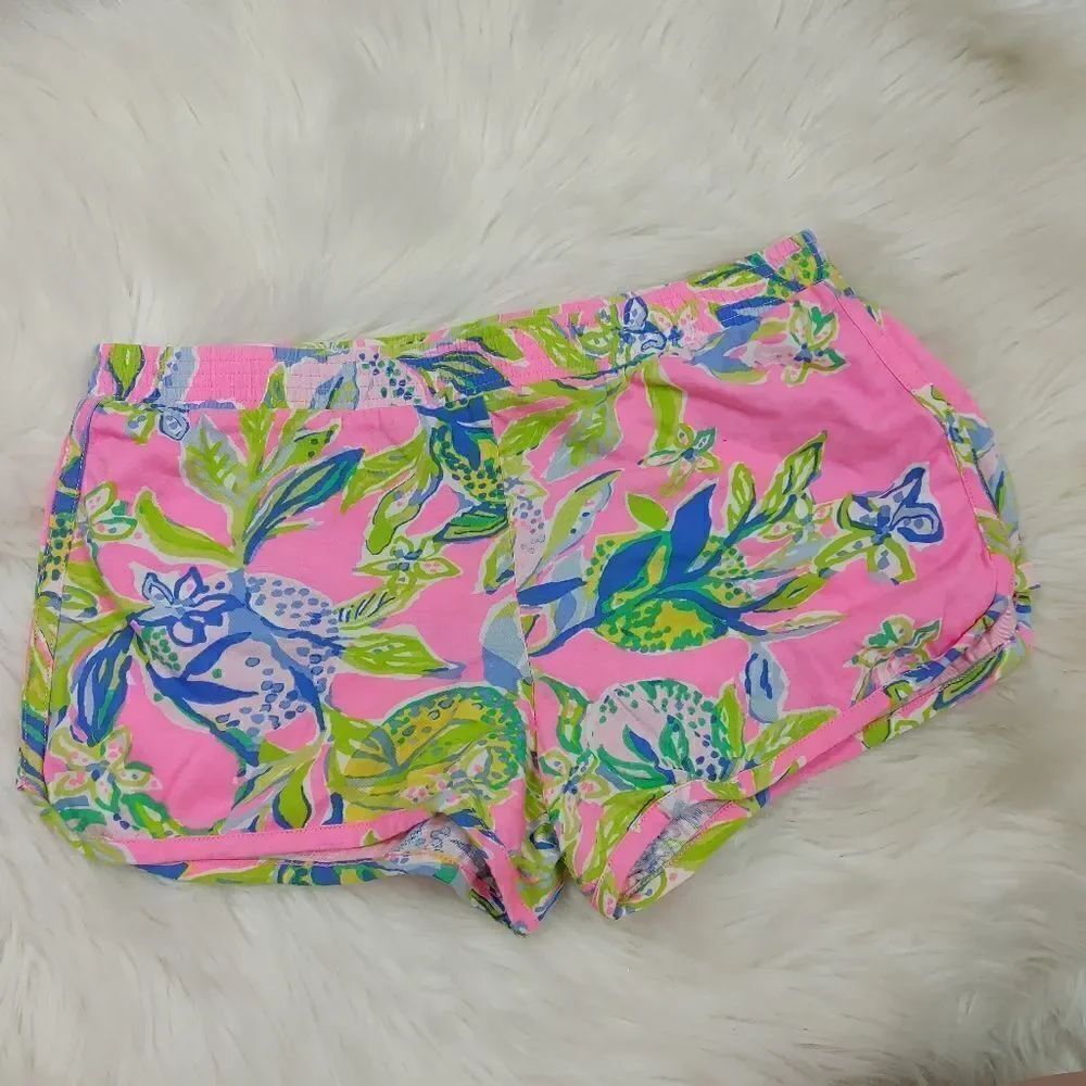 Lilly Pulitzer XL Ceclie Shorts Squeeze The Day Multi Girl's